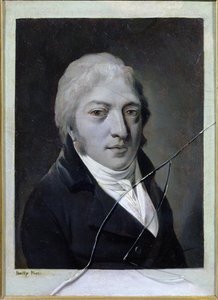 Autoportrait avec verre brisé - Louis Leopold Boilly